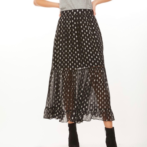 Generation Love Selena Skirt in Black/Silver Size S - Picture 3 of 11
